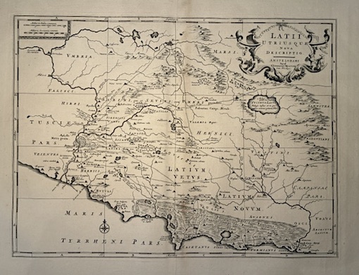 Sanson Nicolas (1600-1667) Latii utriusque nova descriptio 1705 Amsterdam
